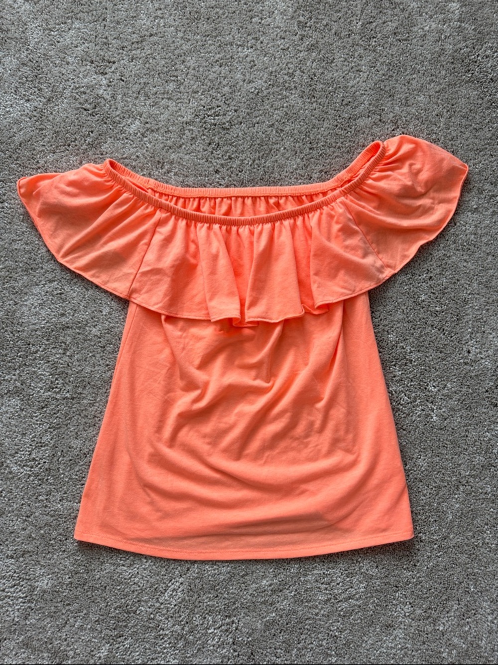Lilly Pulitzer Orange Off-Shoulder Top - Picture 2 of 5
